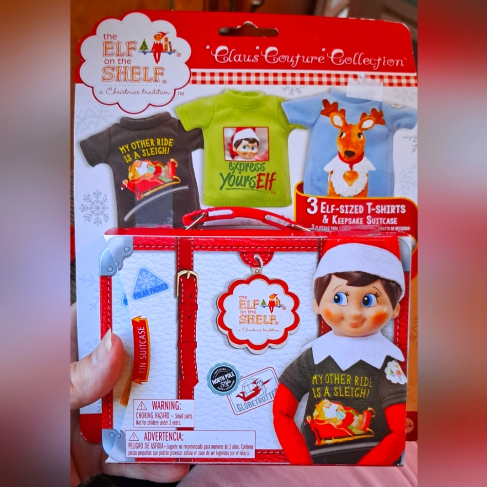 Elf on the Shelf Suitcase of Claus Couture Graphic T-Shirts Multipack Shirts